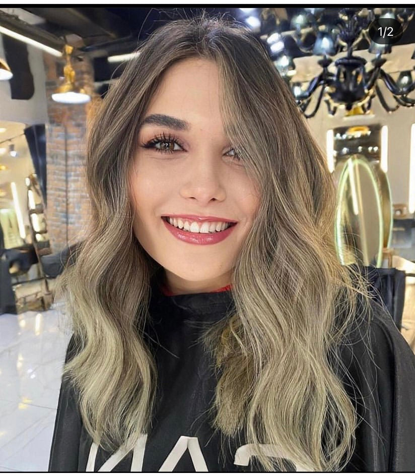 blue hair extensions