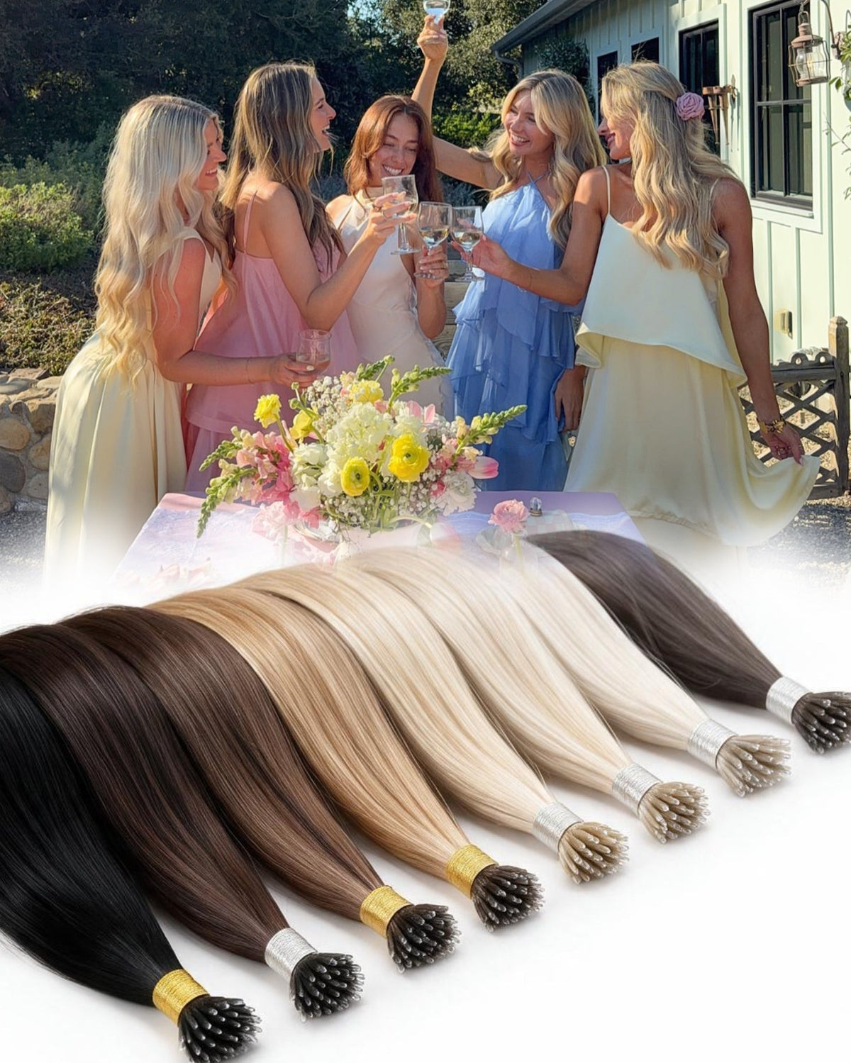 Nano Bead Hair Extensions Human Hair 100% A-grade Virgin Hair Quality