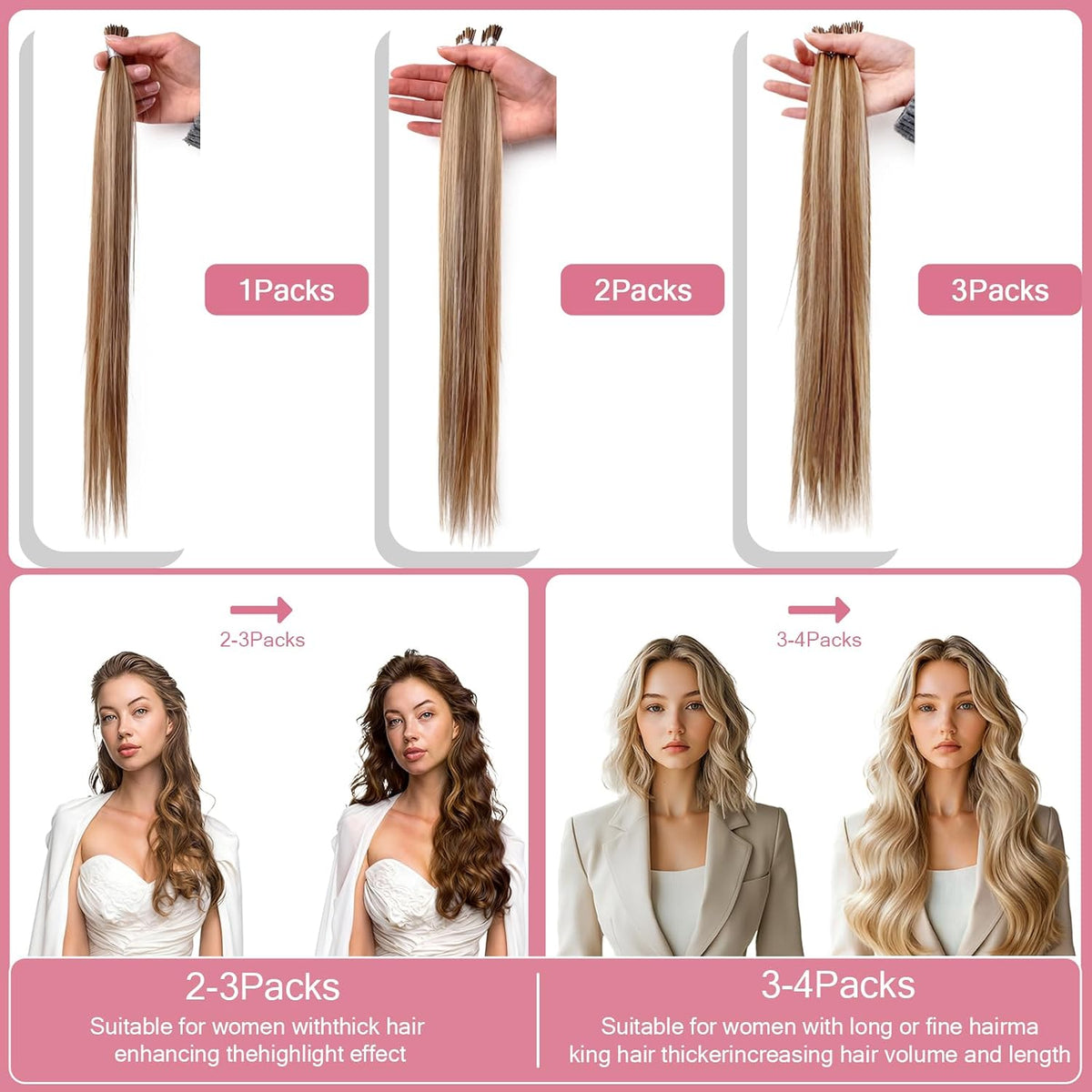 Remy-Hair Nano Bead Hair Extensions Human Hair 18Inch 40g/pack Nano Ring Hair Extensions Human Hair Color #P60/16 Grey Brown Mix Blonde Long Straight Invisible for Women