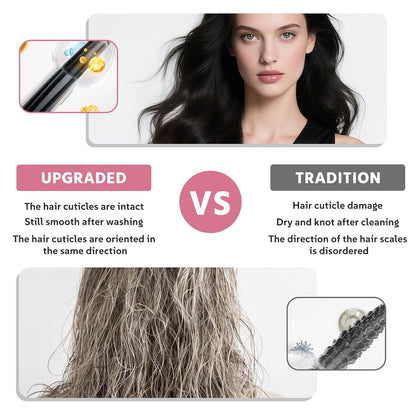 Remy-Hair Nano Bead Hair Extensions Human Hair 18Inch 40g/pack Nano Ring Hair Extensions Human Hair Color #P60/16 Grey Brown Mix Blonde Long Straight Invisible for Women
