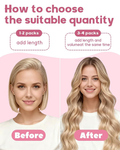 Microlink Hair Extensions Human Hair Soft And Smooth 18Inch Micro Hair Extensions No Shedding 50g