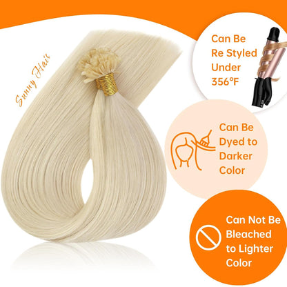 U Tip Hair Extensions Human Hair Blonde  50G Keratin Tips Soft, Invisible Ktips, Easy to Maintain, Natural Shine, for Women, Adds Volume for Wedding Visit the Hair Store