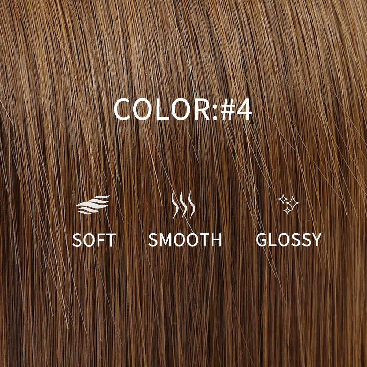 Remy-Hair K Tip Hair Extensions Real Human Hair 22inch 50g/pack U Tip K Tips Ktip Real Human Keratin Hair Extensions Color #4 Flax Brown
