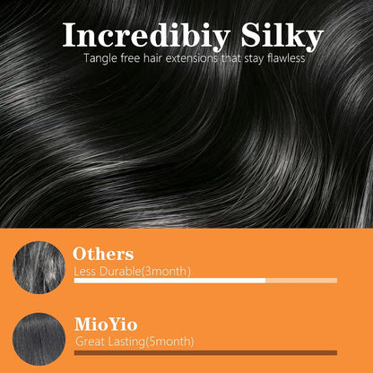 Microlink Hair Extensions Human Hair 50g/18 inch Microbead Hair Extensions Real Human Soft and Glossy Longer Life