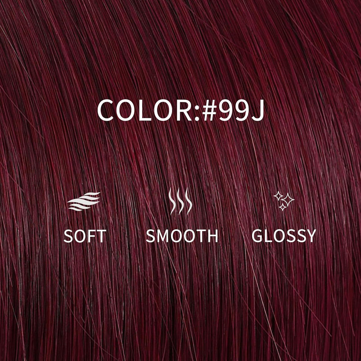 Remy-Hair Nano Bead Hair Extensions Human Hair 14Inch 40g/pack Nano Ring Hair Extensions Human Hair Color #99J Burgundy Long Straight Invisible for Women