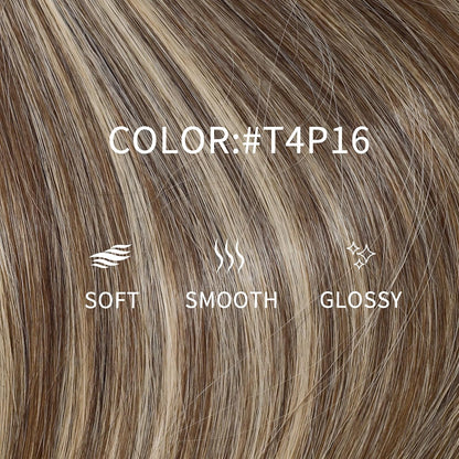 Nano Bead Hair Extensions 40g/pack Color #P4/16 Light Blonde Mix Dark Brown