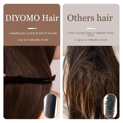 Microlink Hair Extensions Human Hair #760 Brown Balayage Light Brown with Blonde 18 inch Smooth and Invisible Micro Loop Remy Hair 50g/pack Micro Link Microbead Human Hair Extensions