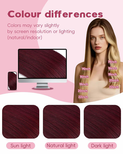Microlink Hair Extensions Human Hair Soft And Smooth 18Inch Micro Hair Extensions No Shedding 50g