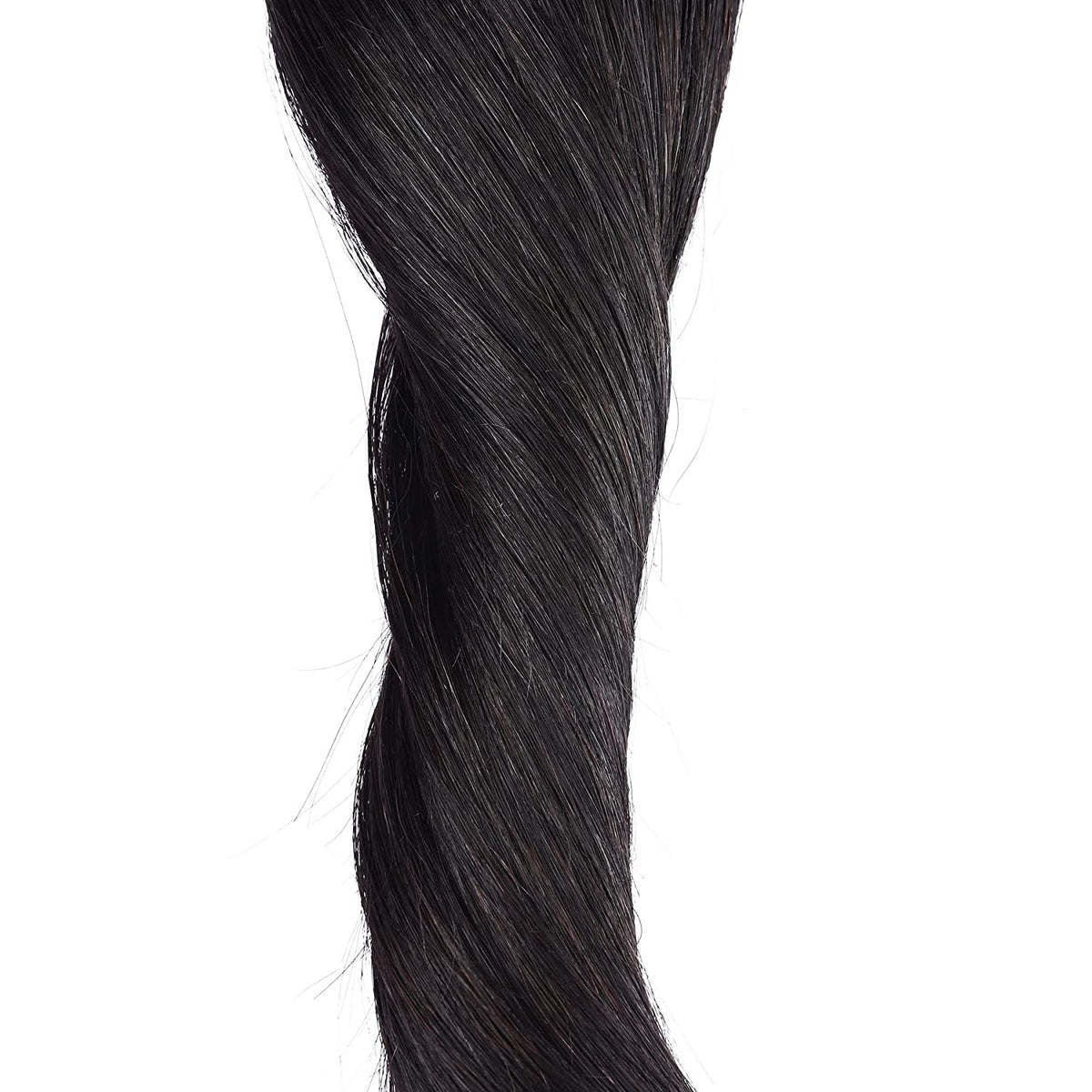 Wire Hair Extensions，DIYOMO Halo Hair Extensions Real Human Hair Natural Black Hair Extensions Transparent Headband Adjustable Size Removable Secure，Hair Halo Extensions for Women,#1B