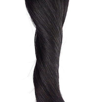 Wire Hair Extensions，DIYOMO Halo Hair Extensions Real Human Hair Natural Black Hair Extensions Transparent Headband Adjustable Size Removable Secure，Hair Halo Extensions for Women,#1B