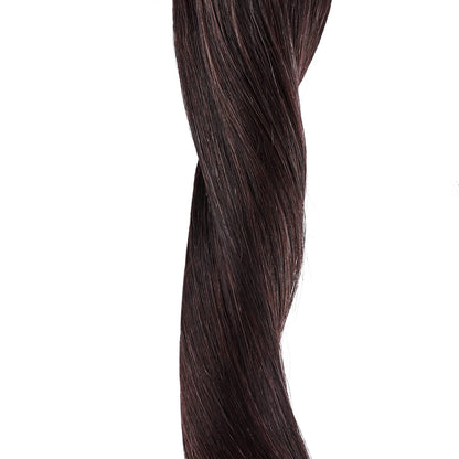 Wire Hair Extensions，DIYOMO Halo Hair Extensions Real Human Hair Dark Brown Hair Extensions Transparent Headband Adjustable Size Removable Secure，Hair Halo Extensions for Women,#2